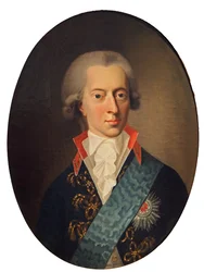 Portret van Christian VII van Denemarken